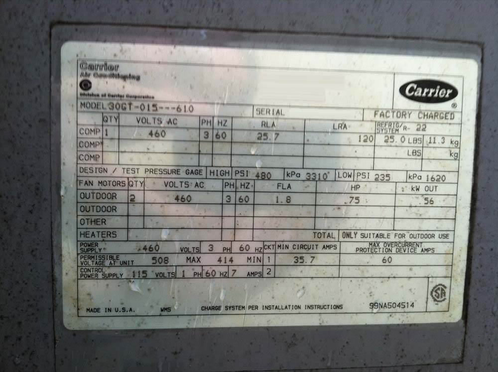 Carrier 30gt-015-610 for sale (used, price) #9051306 > CAE