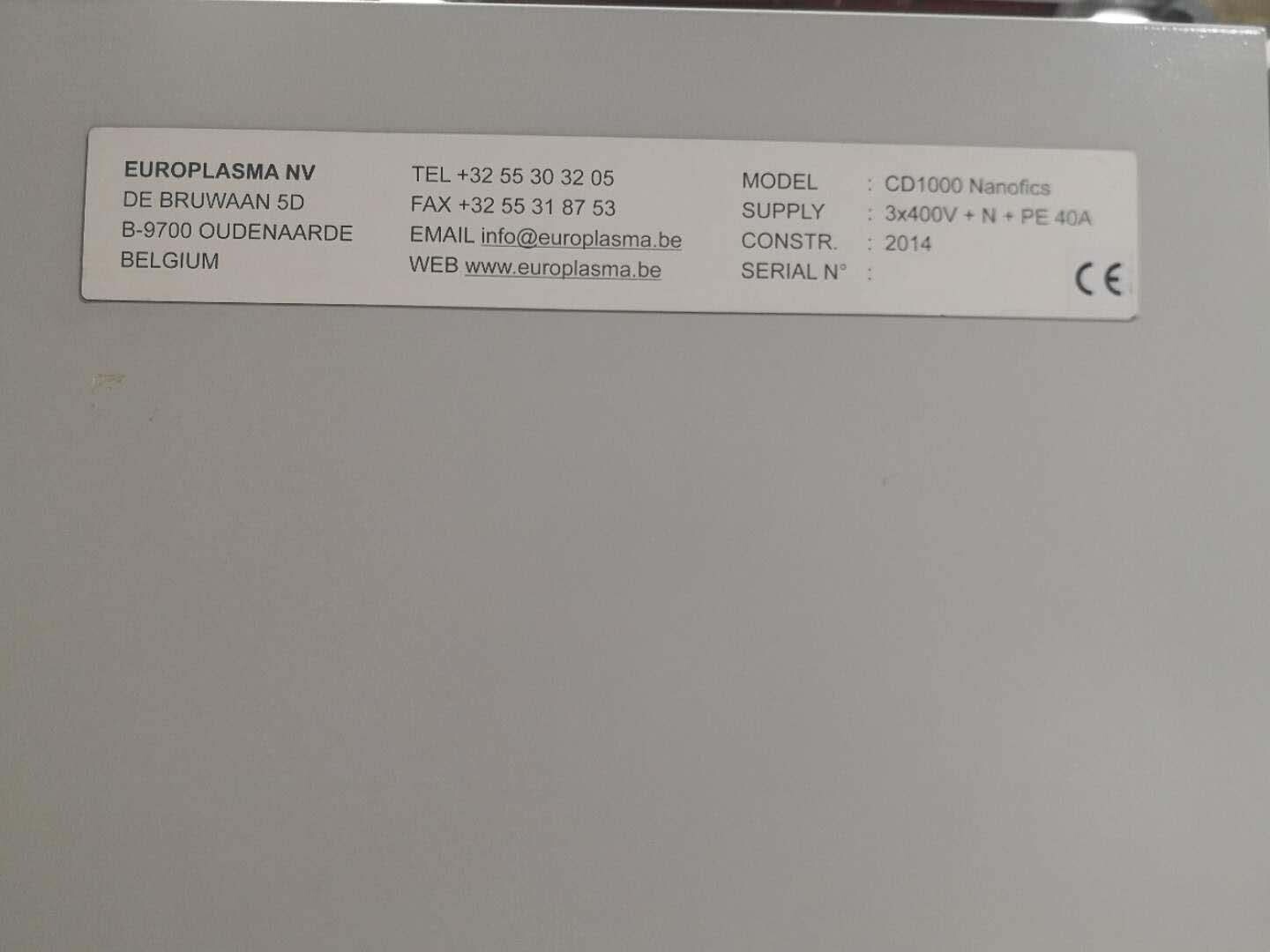 사진 사용됨 EUROPLASMA CD1000 Nanofics 판매용