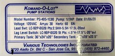 사진 사용됨 VARIOUS TECHNOLOGIES PS-405-1C80 판매용