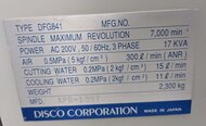 Photo Used DISCO DFG 841 For Sale