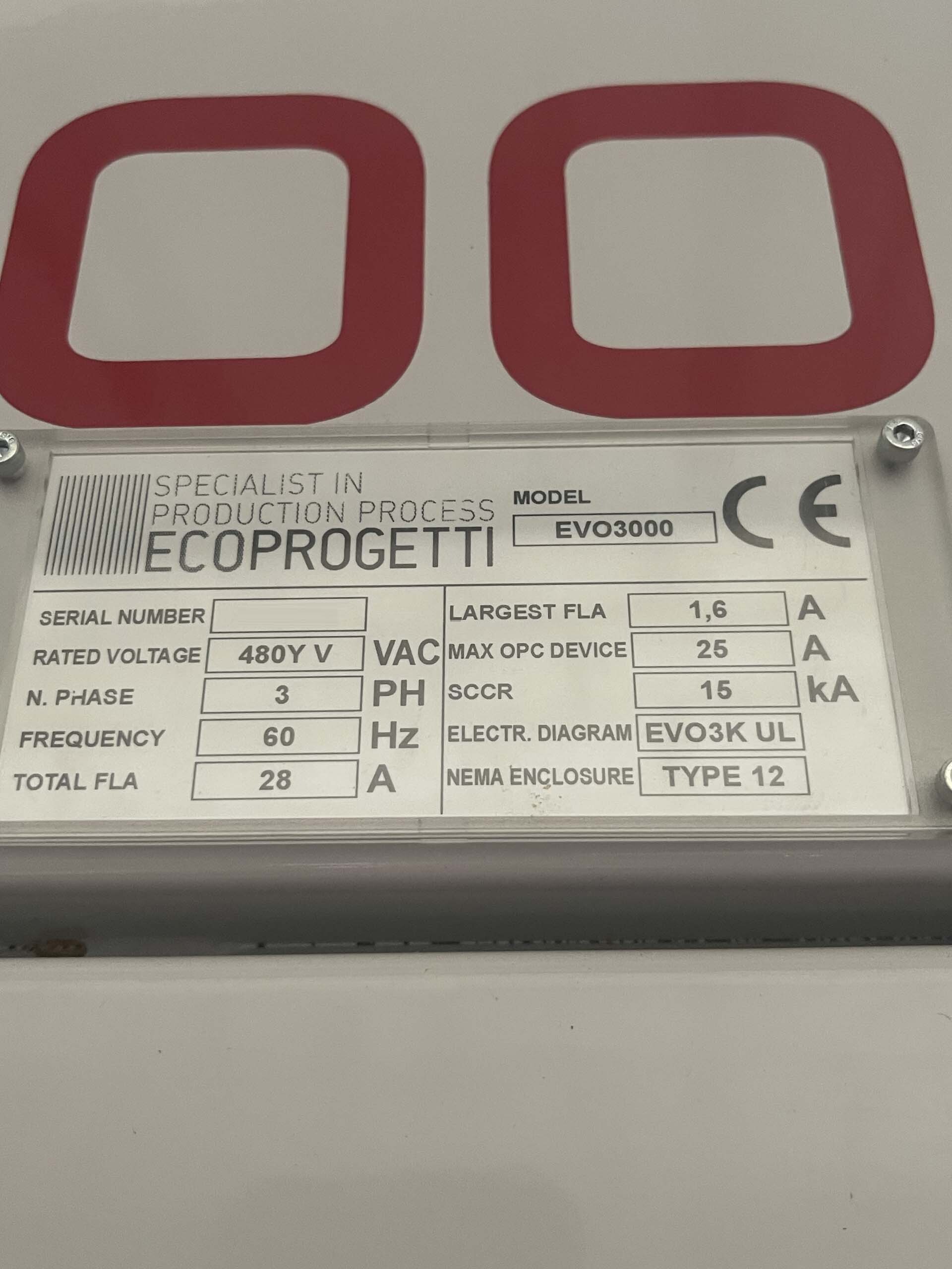 图为 已使用的 ECOPROGETTI EVO3000 待售
