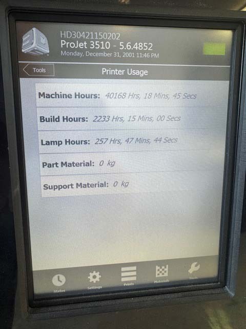 图为 已使用的 3D SYSTEMS ProJet 3500 HDMax 待售