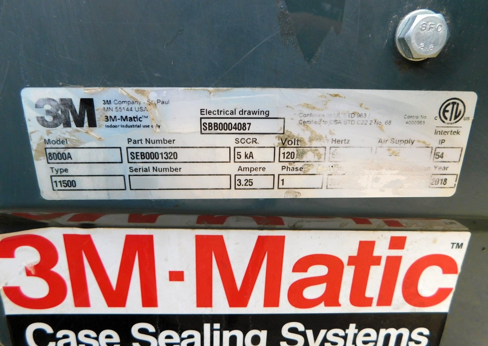 Photo Used 3M 8000a For Sale