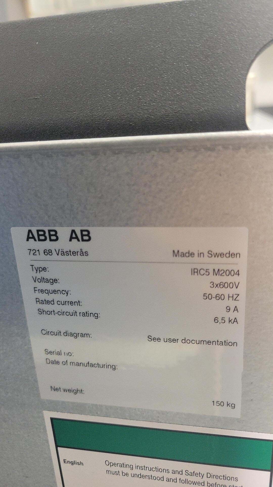 图为 已使用的 ABB IRB 4600 M2004 待售