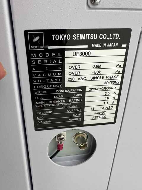 フォト（写真） 使用される ACCRETECH / TSK / TOKYO SEIMITSU UF 3000 販売のために