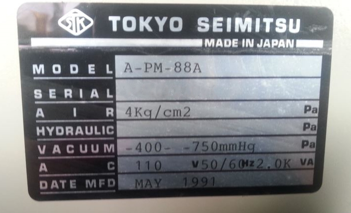 圖為 已使用的 ACCRETECH / TSK APM-88A 待售