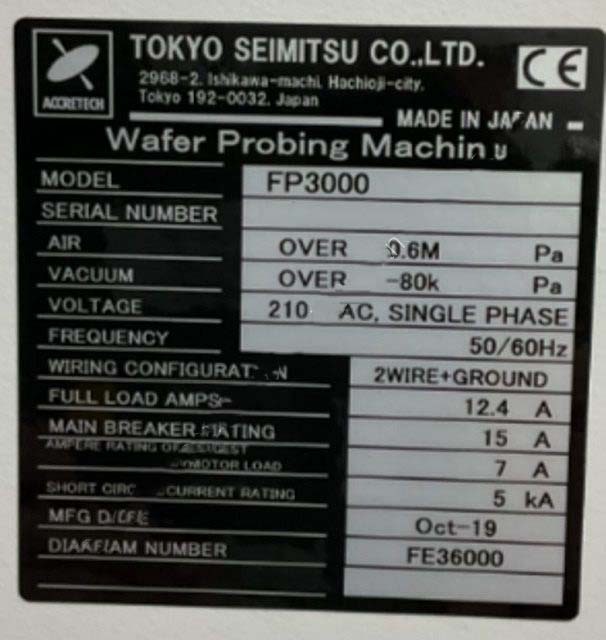 圖為 已使用的 ACCRETECH / TSK FP 3000 待售