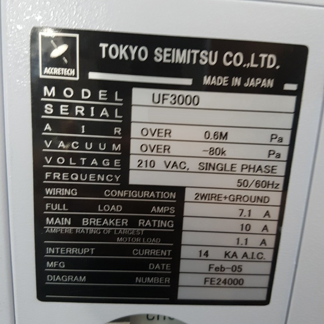 圖為 已使用的 ACCRETECH / TSK UF 3000 待售