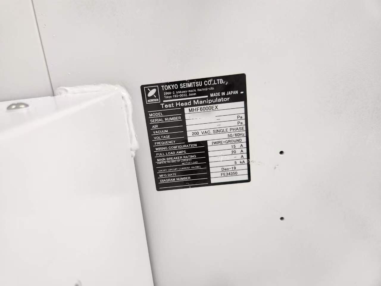 图为 已使用的 ACCRETECH / TSK UF 3000LX 待售