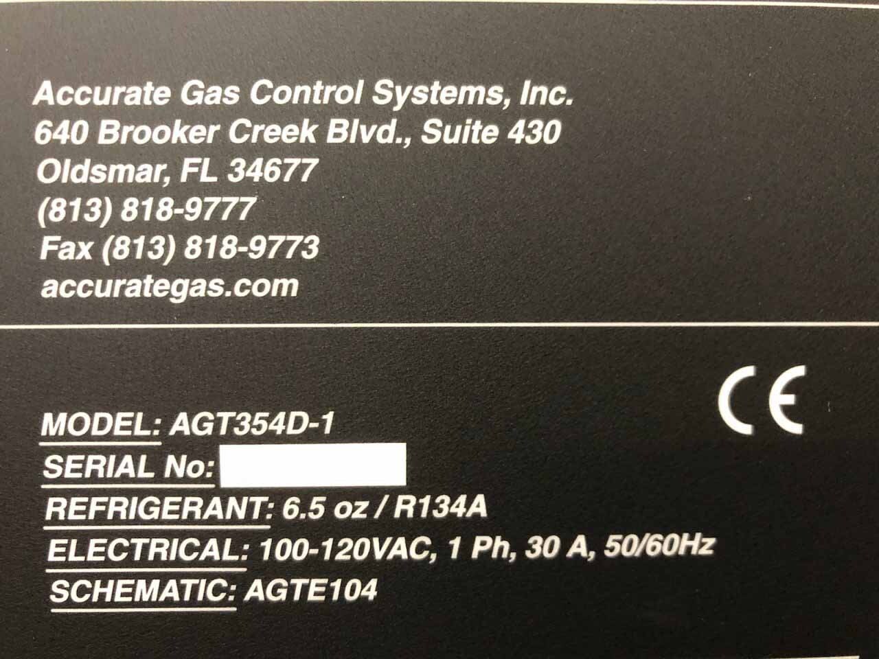 フォト（写真） 使用される ACCURATE GAS CONTROL SYSTEMS AGT354D-1 販売のために