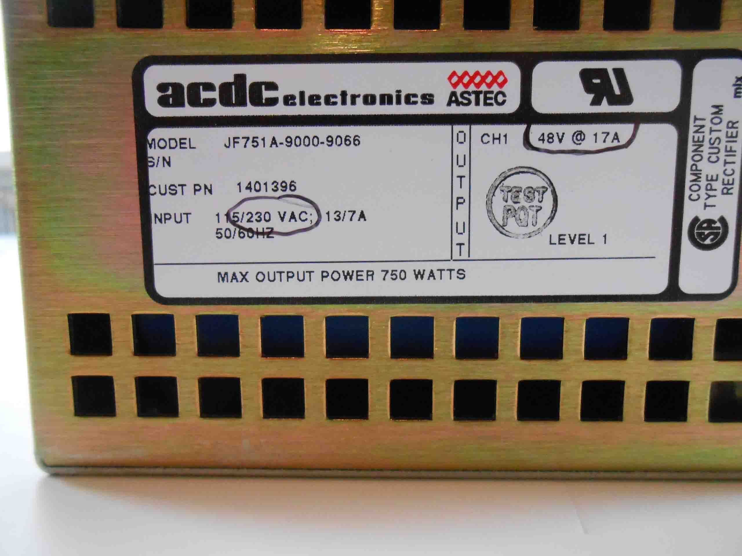 Photo Used ACDC ELECTRONICS JF751A-9000-9066 For Sale