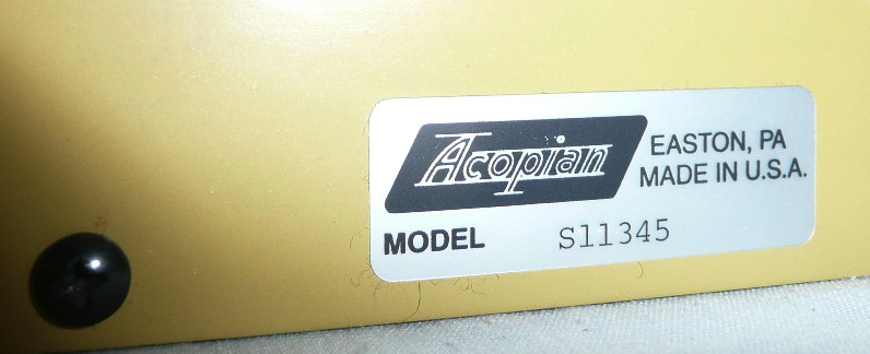Photo Used ACOPIAN S11345 For Sale
