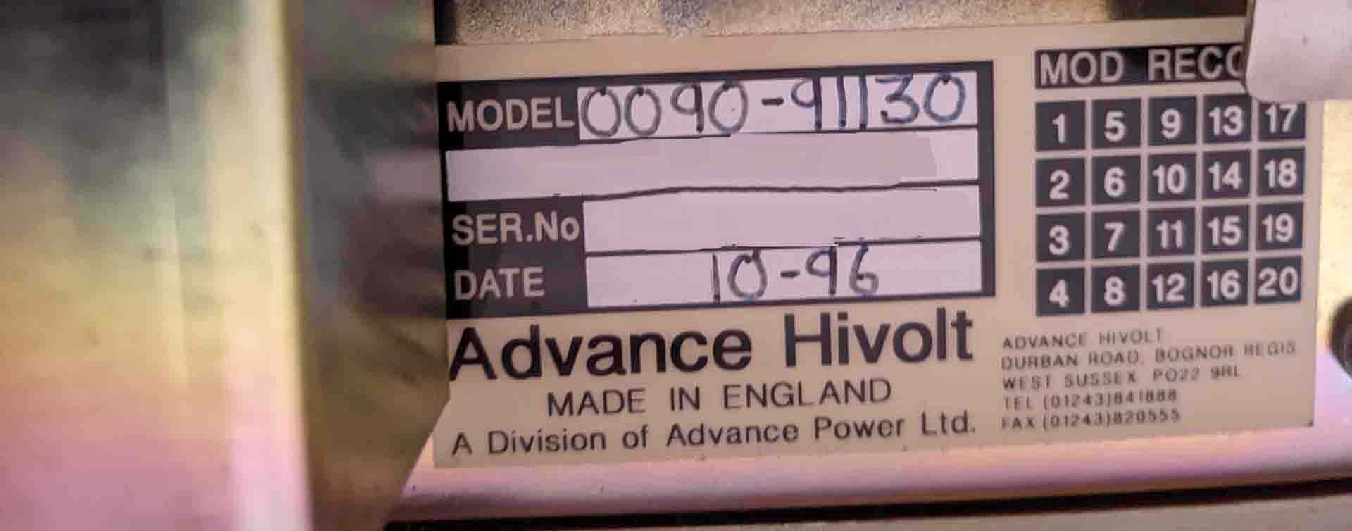 圖為 已使用的 ADVANCE HIVOLT 0090-91130 待售