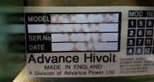 圖為 已使用的 ADVANCE HIVOLT 0090-91130 待售