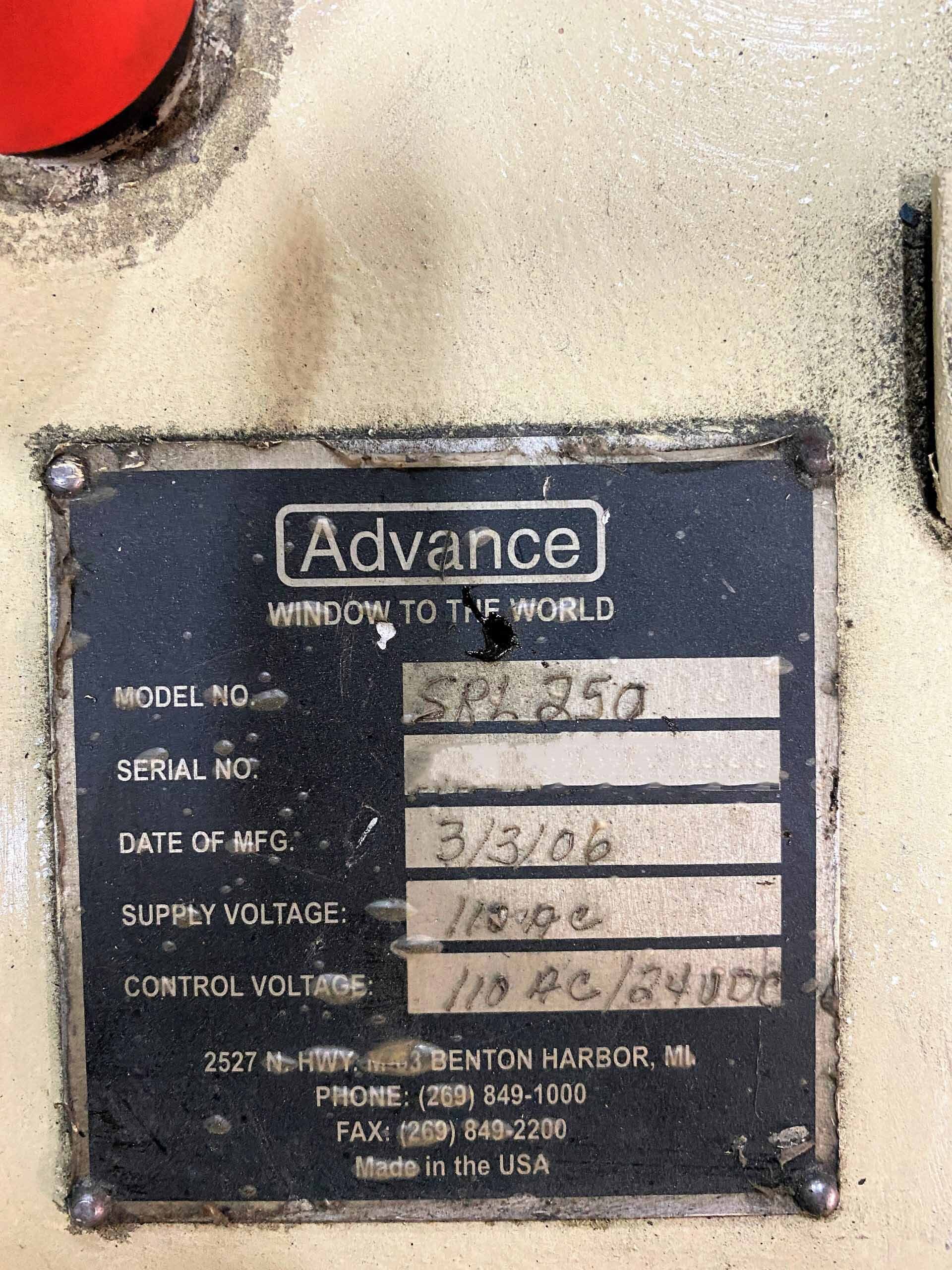 图为 已使用的 ADVANCE SRL-250 待售