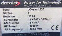 圖為 已使用的 ADVANCED ENERGY / DRESSLER Cesar 1330 待售