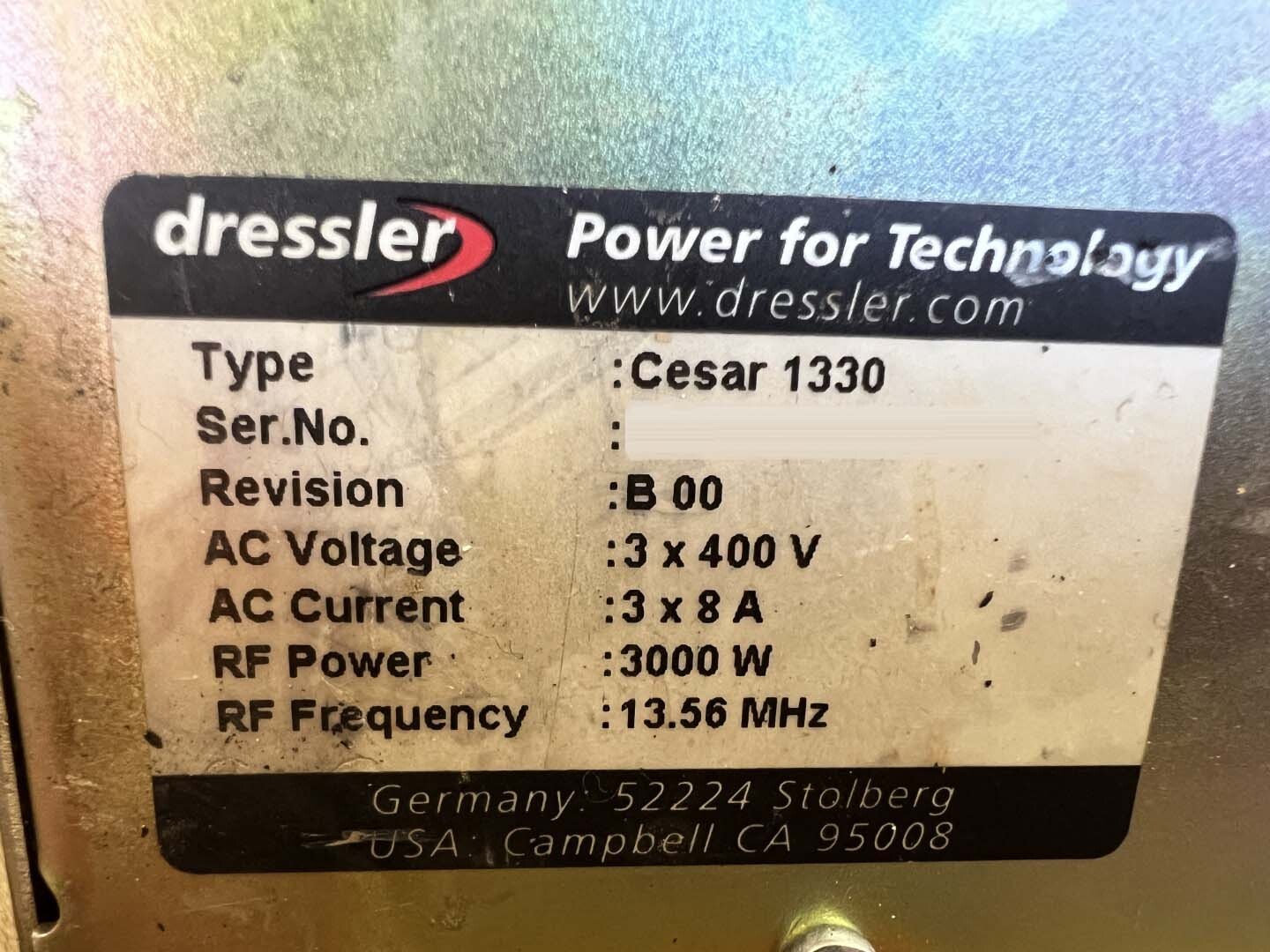 사진 사용됨 ADVANCED ENERGY / DRESSLER Cesar 1330 판매용