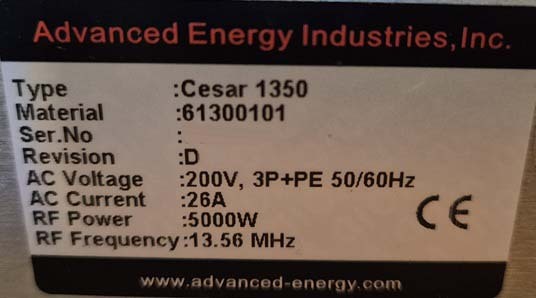 フォト（写真） 使用される ADVANCED ENERGY / DRESSLER Cesar 1350 販売のために