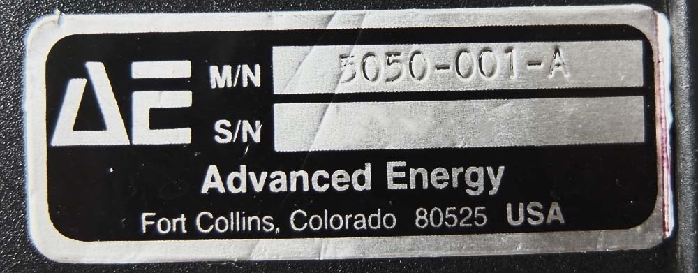 Photo Used ADVANCED ENERGY 5050-001-A For Sale