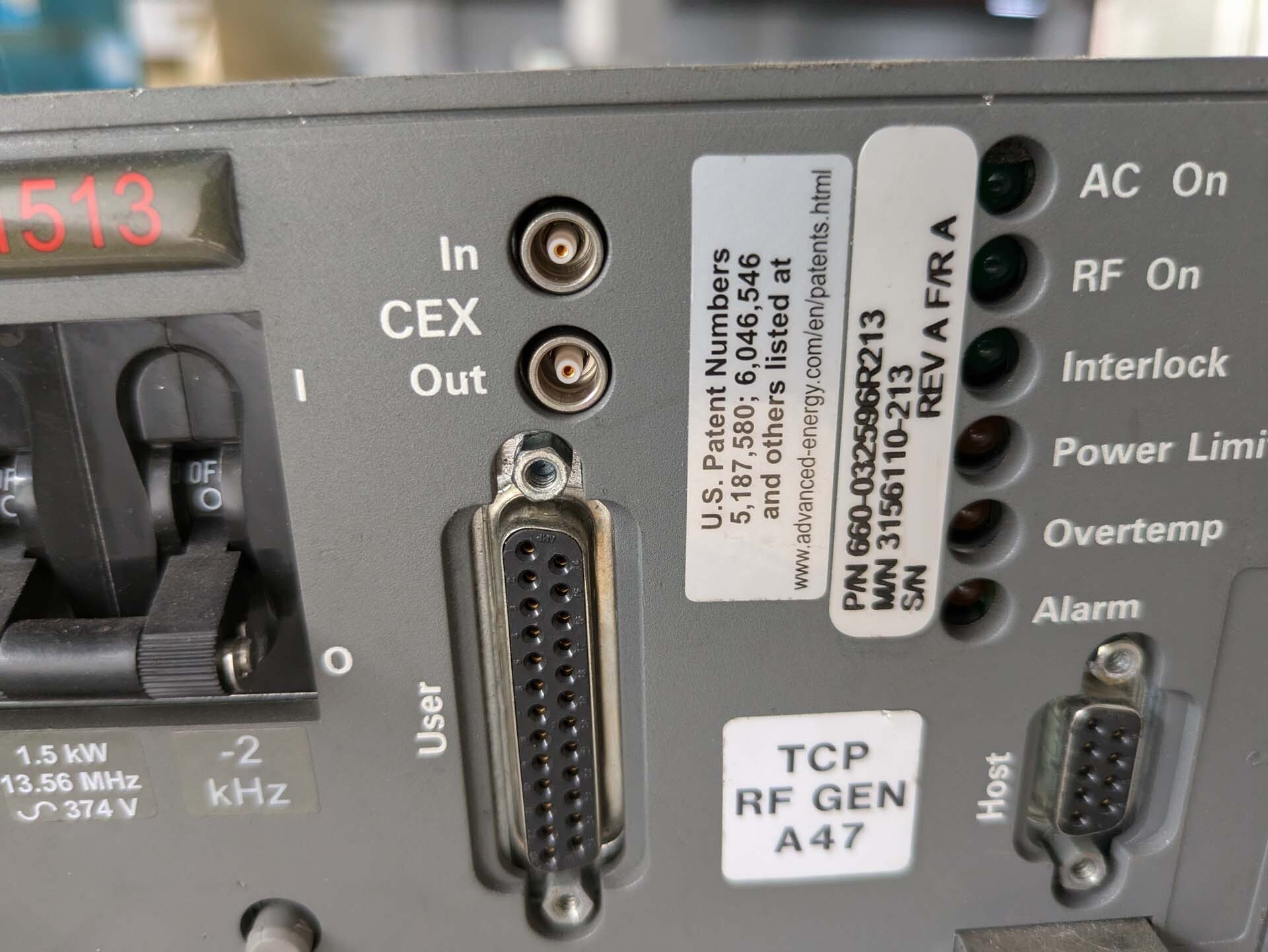 フォト（写真） 使用される ADVANCED ENERGY Apex 1513 販売のために
