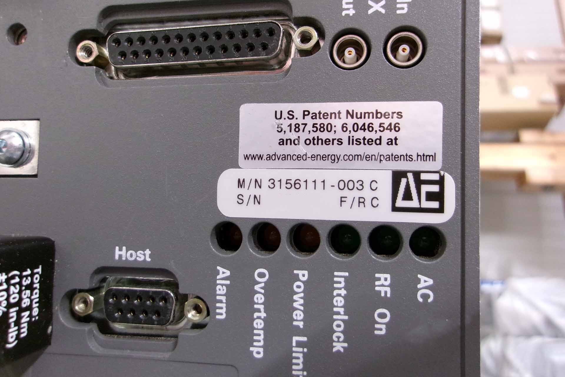 フォト（写真） 使用される ADVANCED ENERGY Apex 1513 販売のために
