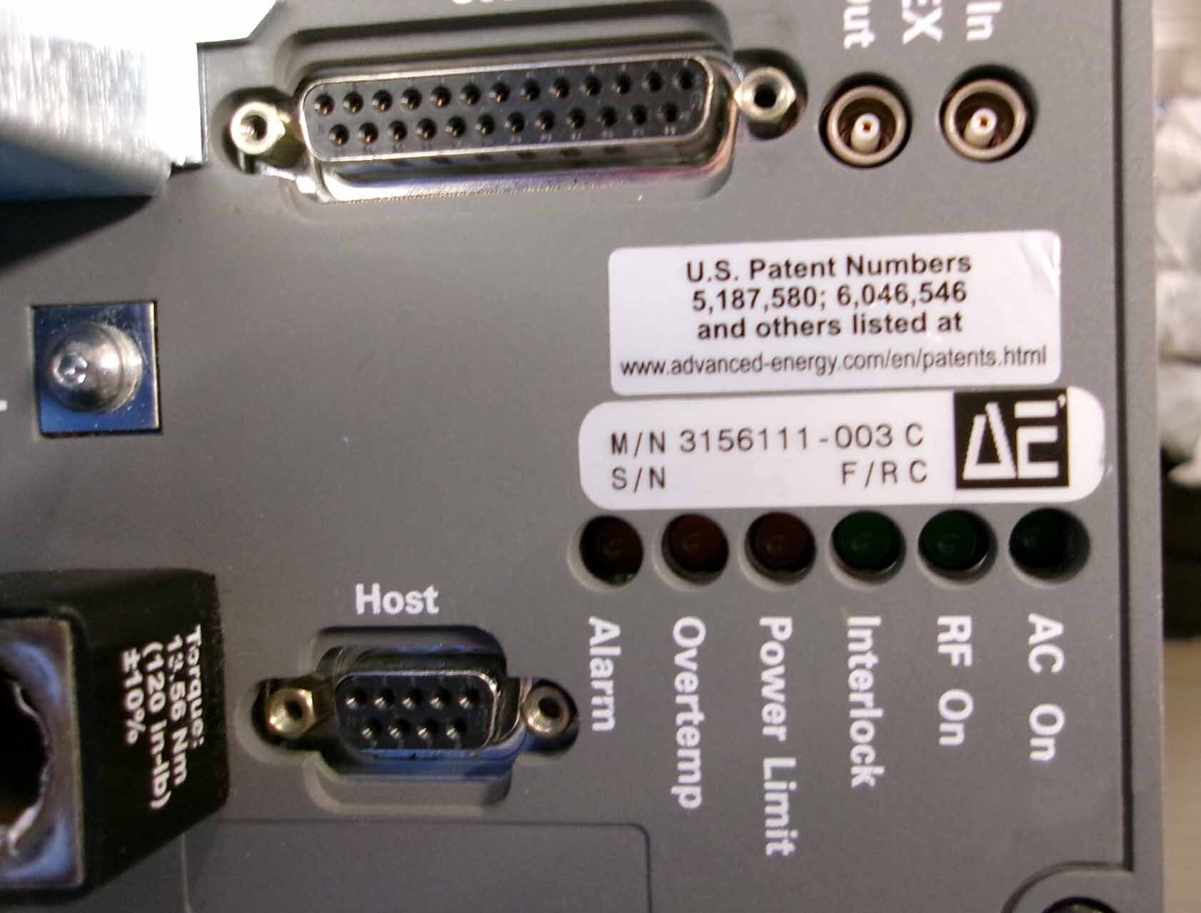 フォト（写真） 使用される ADVANCED ENERGY Apex 1513 販売のために