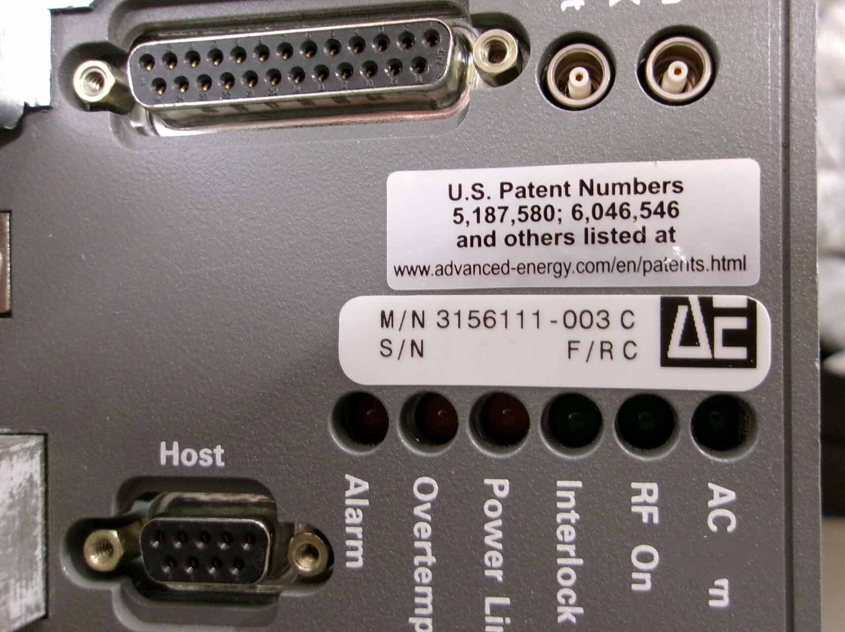 フォト（写真） 使用される ADVANCED ENERGY Apex 1513 販売のために