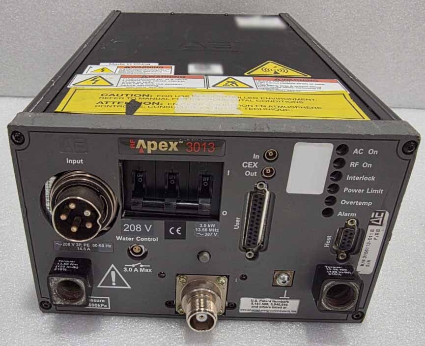 Photo Used ADVANCED ENERGY Apex 3013 For Sale