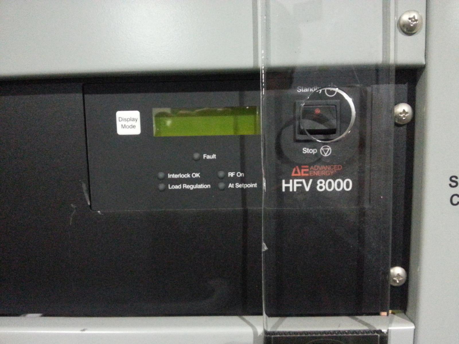 Photo Used ADVANCED ENERGY HFV 8000 For Sale