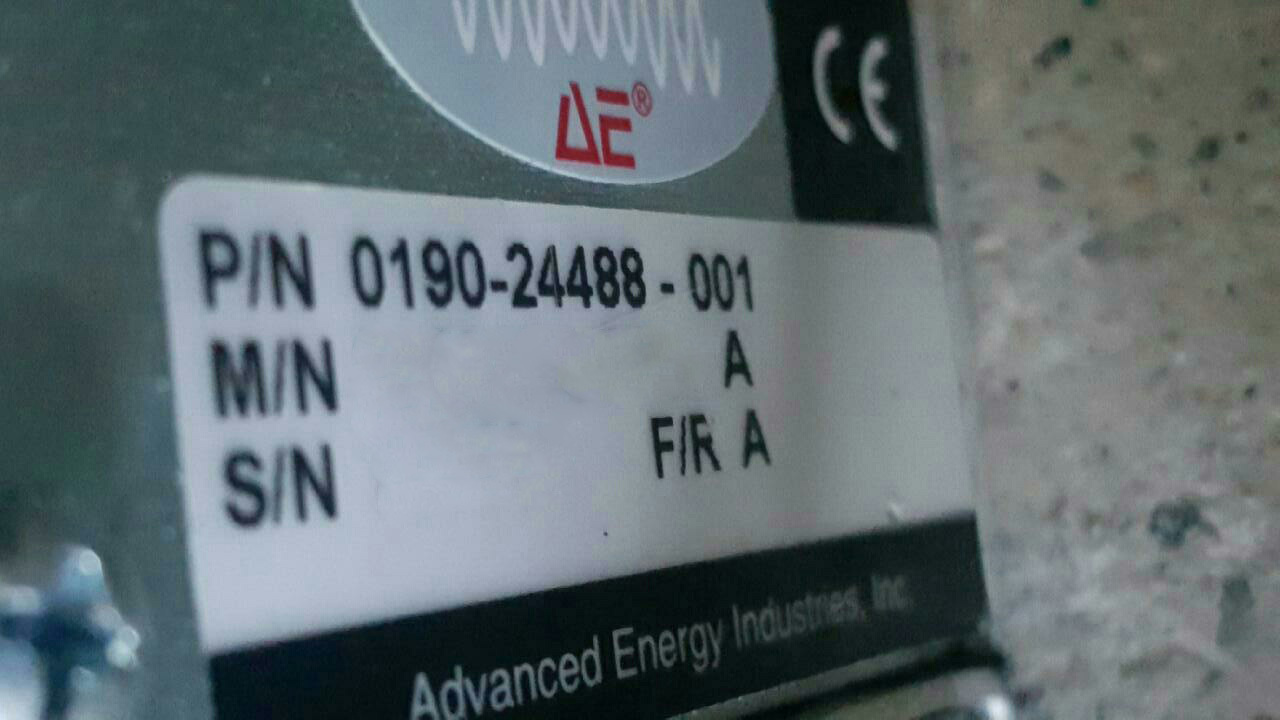 Photo Used ADVANCED ENERGY HFV 8000 For Sale