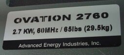 圖為 已使用的 ADVANCED ENERGY Ovation VHF 2760 待售