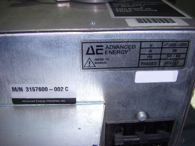 Photo Used ADVANCED ENERGY PE II For Sale