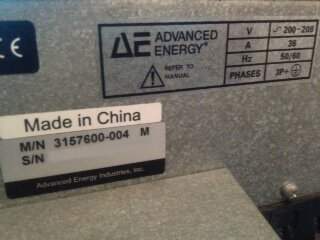 ADVANCED ENERGY PE II #59590