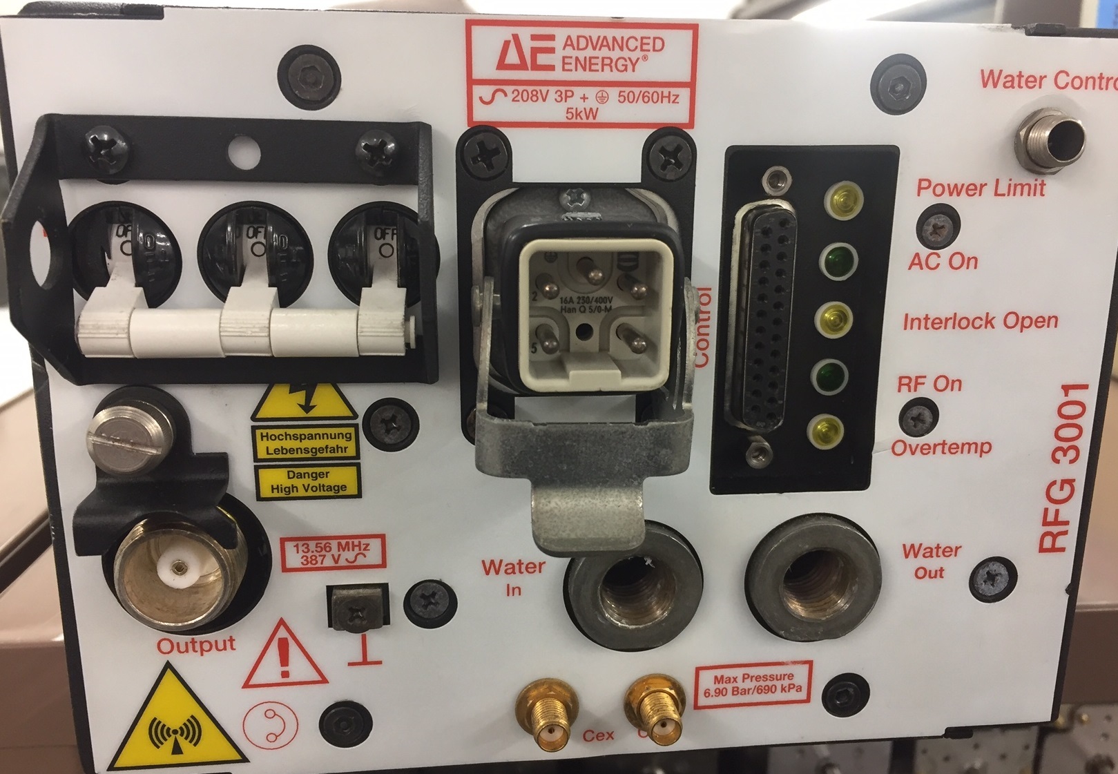 Photo Used ADVANCED ENERGY RFG 3001 For Sale