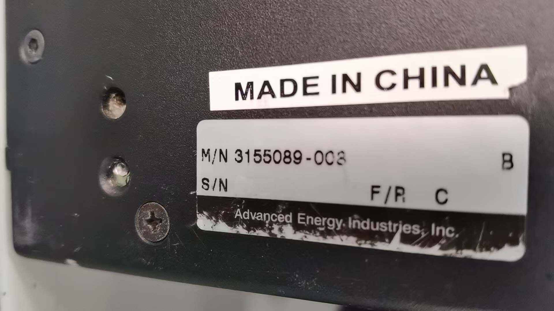 圖為 已使用的 ADVANCED ENERGY RFG 3001 待售