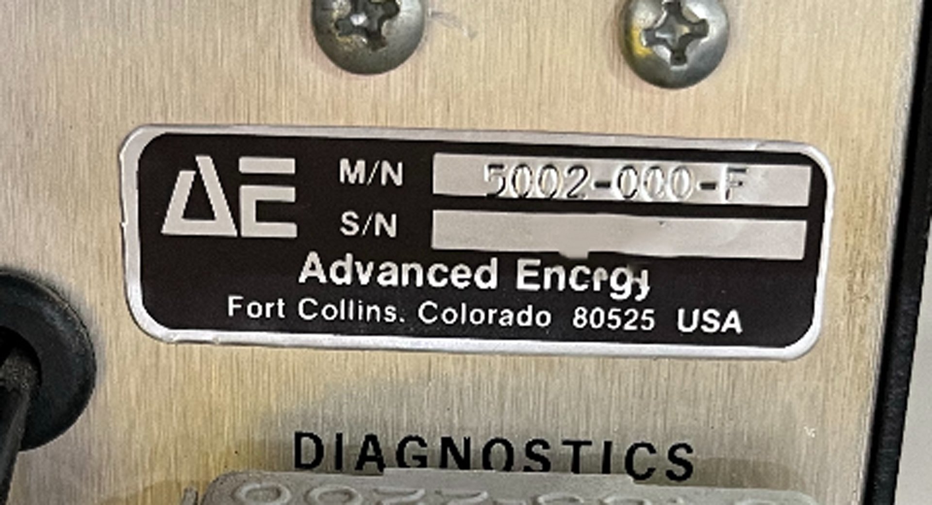 圖為 已使用的 ADVANCED ENERGY 5002-000-F 待售