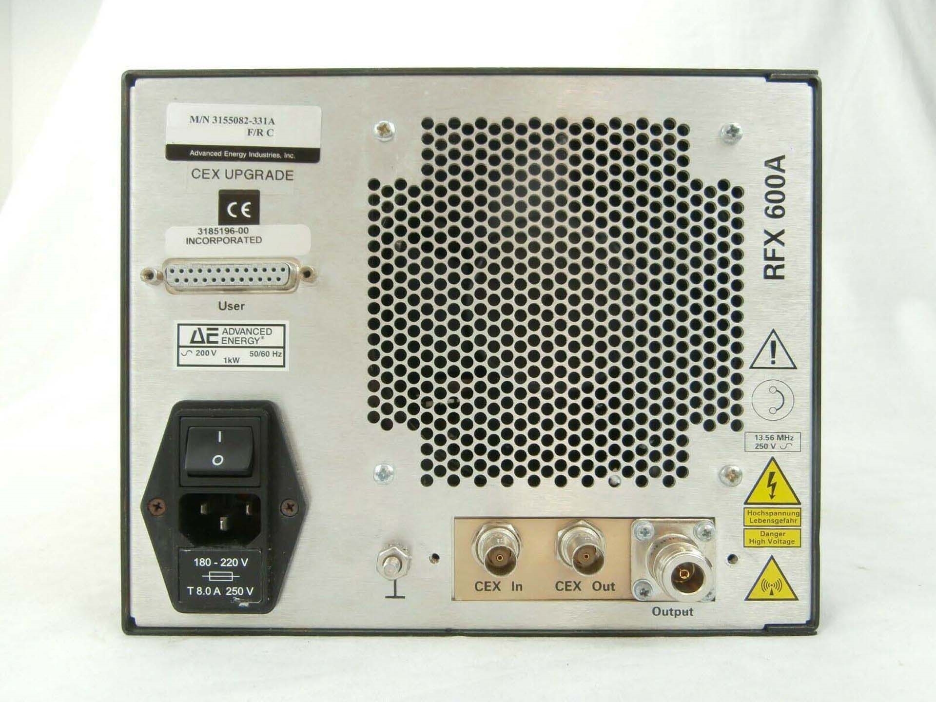 ADVANCED ENERGY RFX 600A Used For Sale Price #9242523 > Buy From CAE