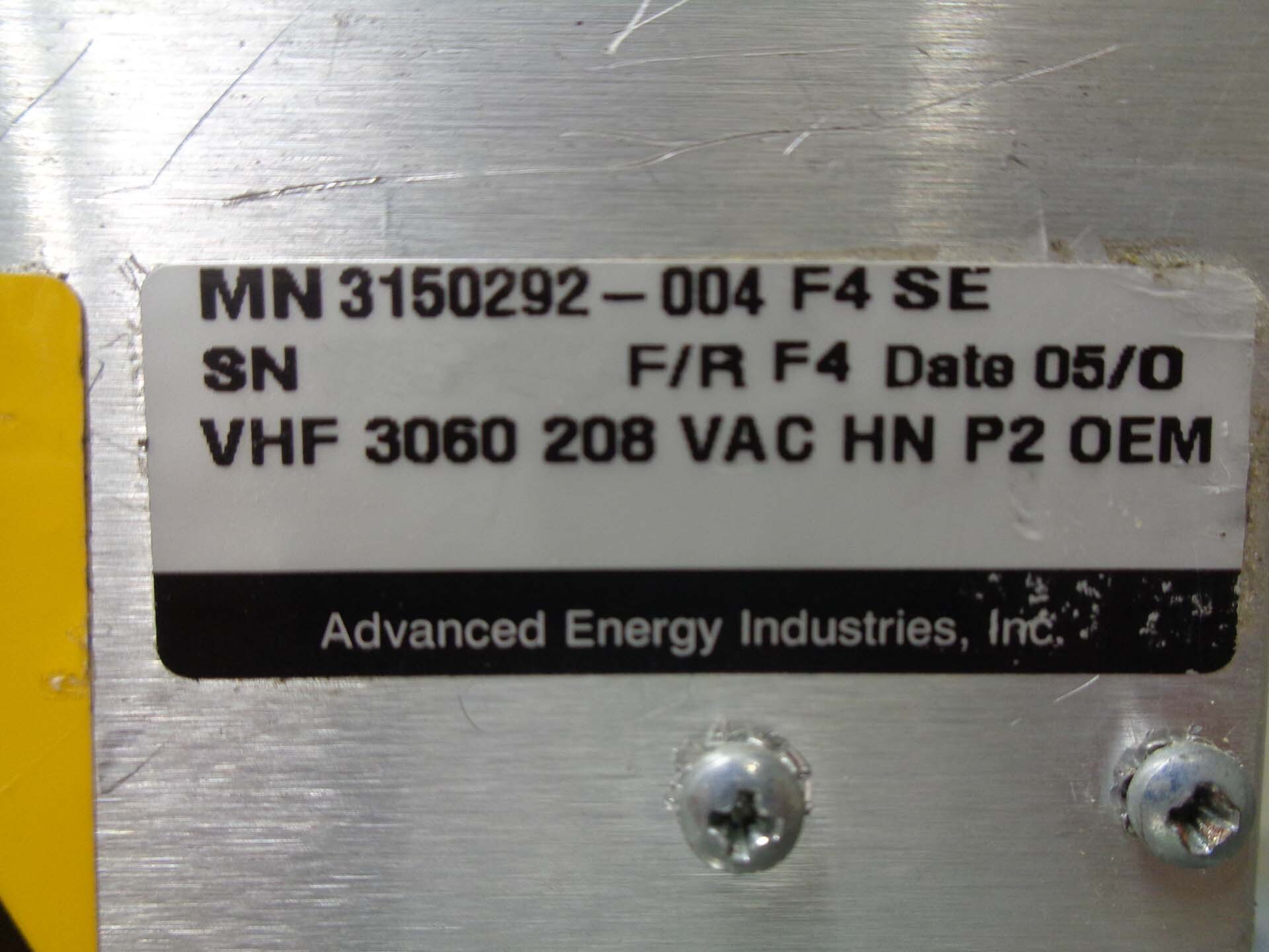フォト（写真） 使用される ADVANCED ENERGY VHF 3060 販売のために