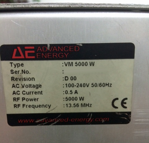 Photo Used ADVANCED ENERGY VM 5000W For Sale