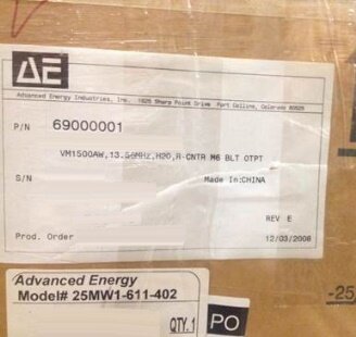 ADVANCED ENERGY VM1500 AW #9001552