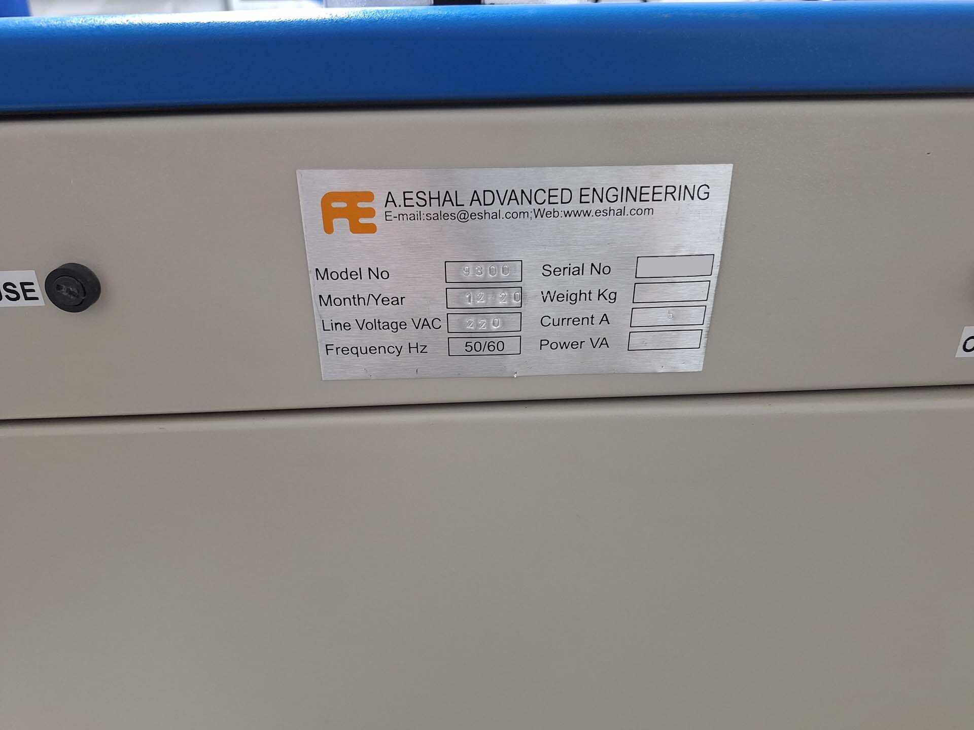 圖為 已使用的 ADVANCED ENGINEERING UV 9300 待售