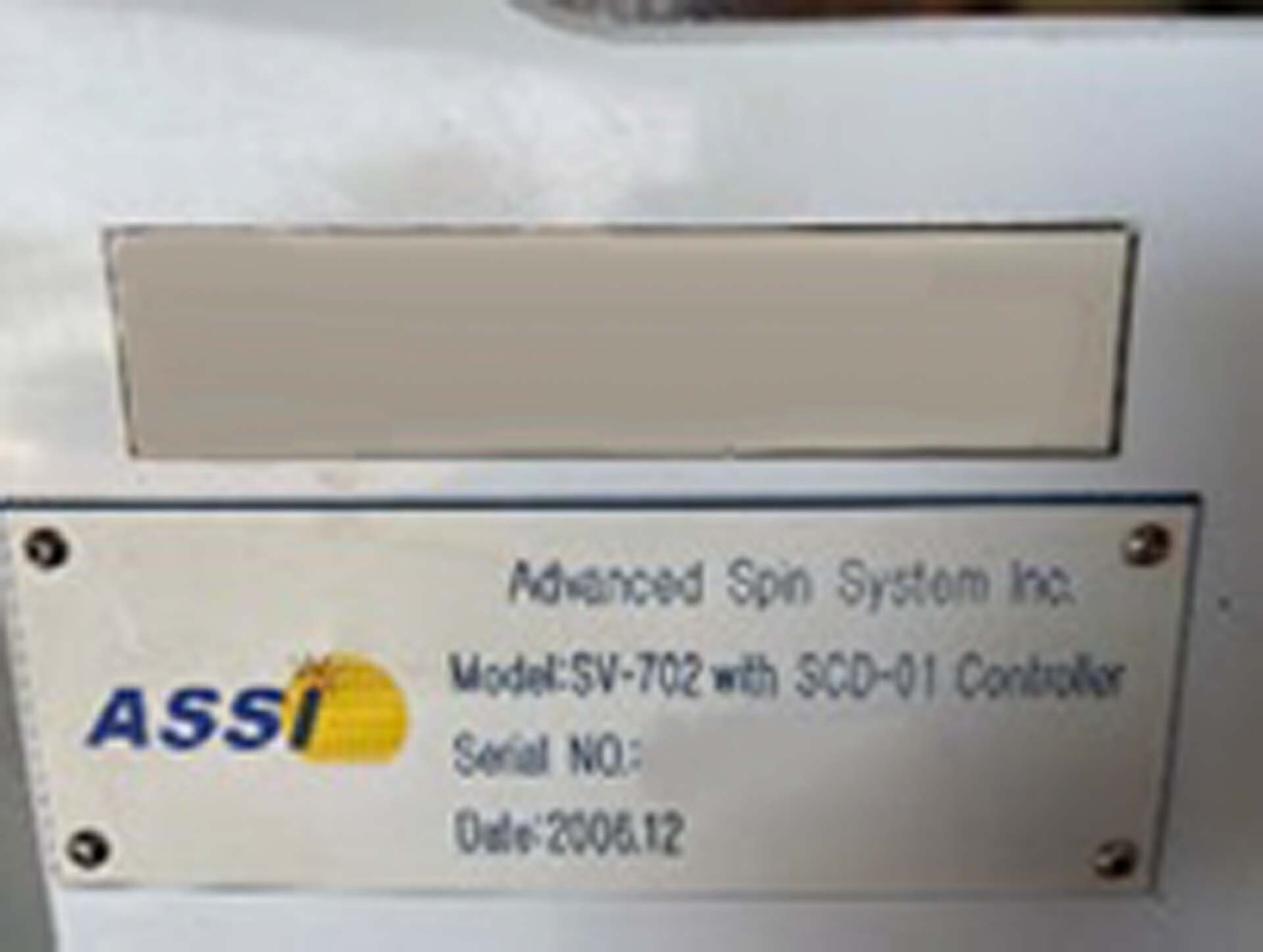 Foto Verwendet ADVANCED SPIN SYSTEM SV-702 Zum Verkauf