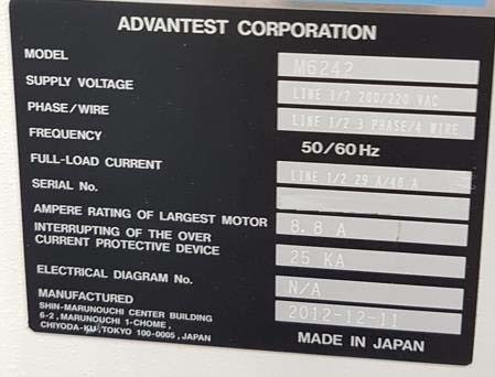 ADVANTEST M 6242 ハンドラー はセール価格 #293777639, 2012 で使用