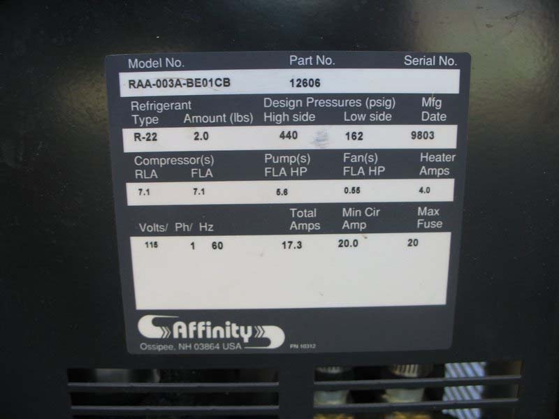 Photo Used AFFINITY RAA-003A-BE01CB For Sale