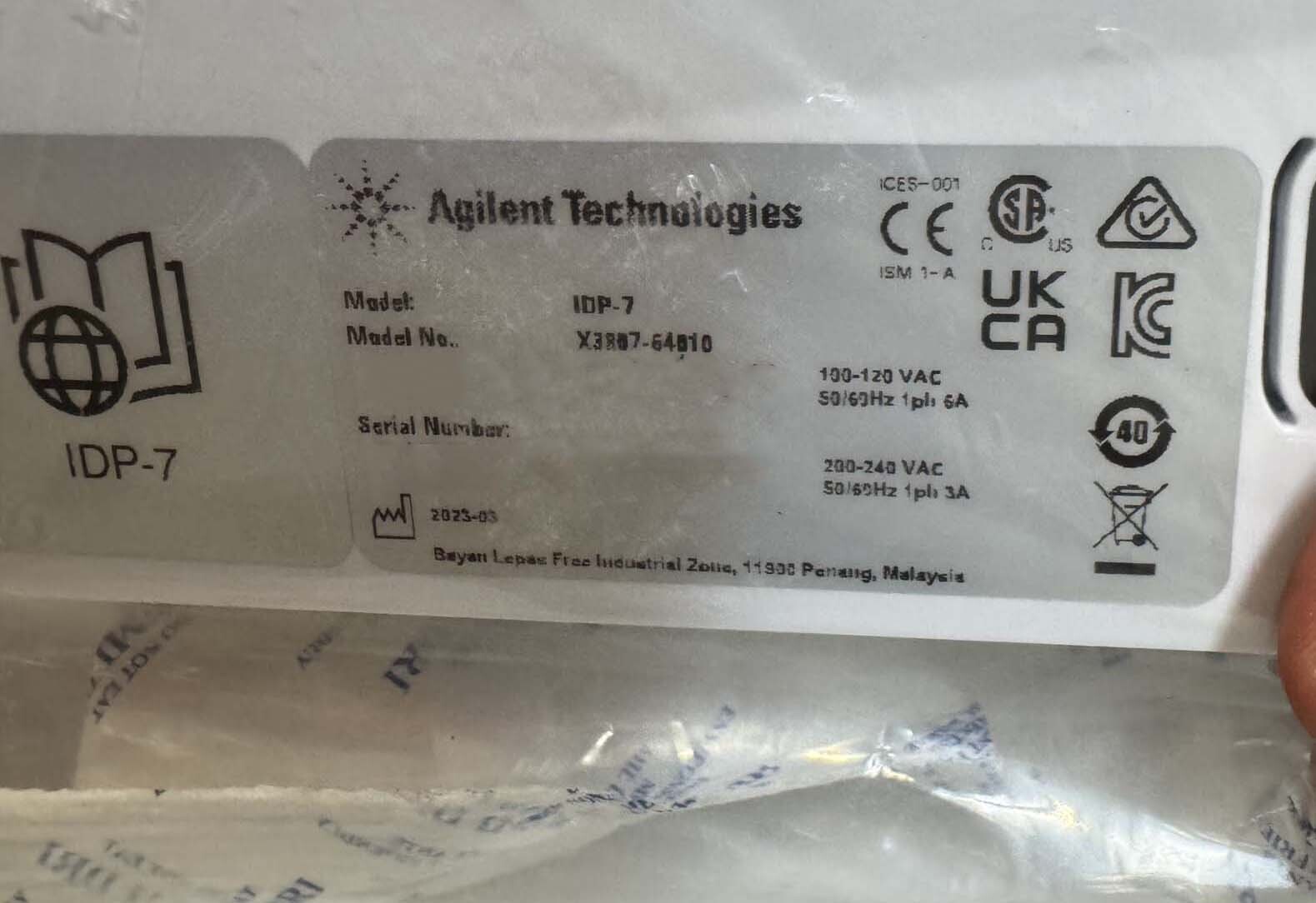 Foto Verwendet AGILENT / HP / HEWLETT-PACKARD / KEYSIGHT / VARIAN IDP-7 Zum Verkauf