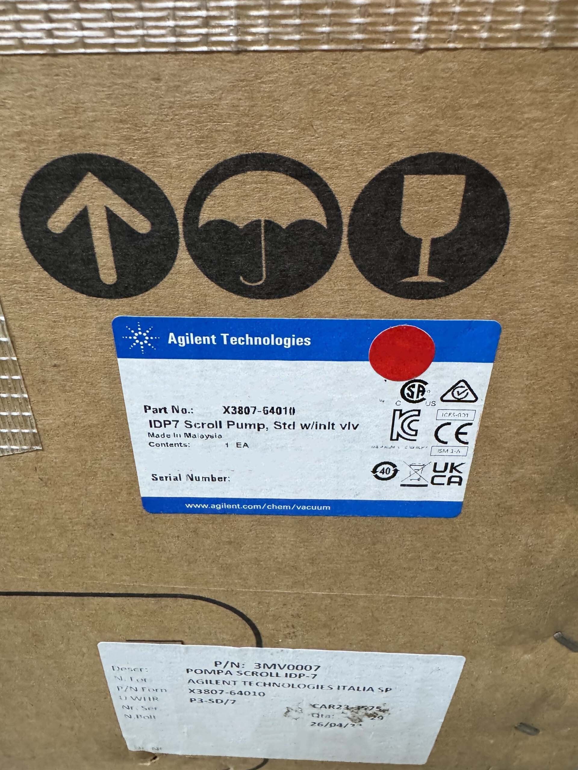 Foto Verwendet AGILENT / HP / HEWLETT-PACKARD / KEYSIGHT / VARIAN IDP-7 Zum Verkauf