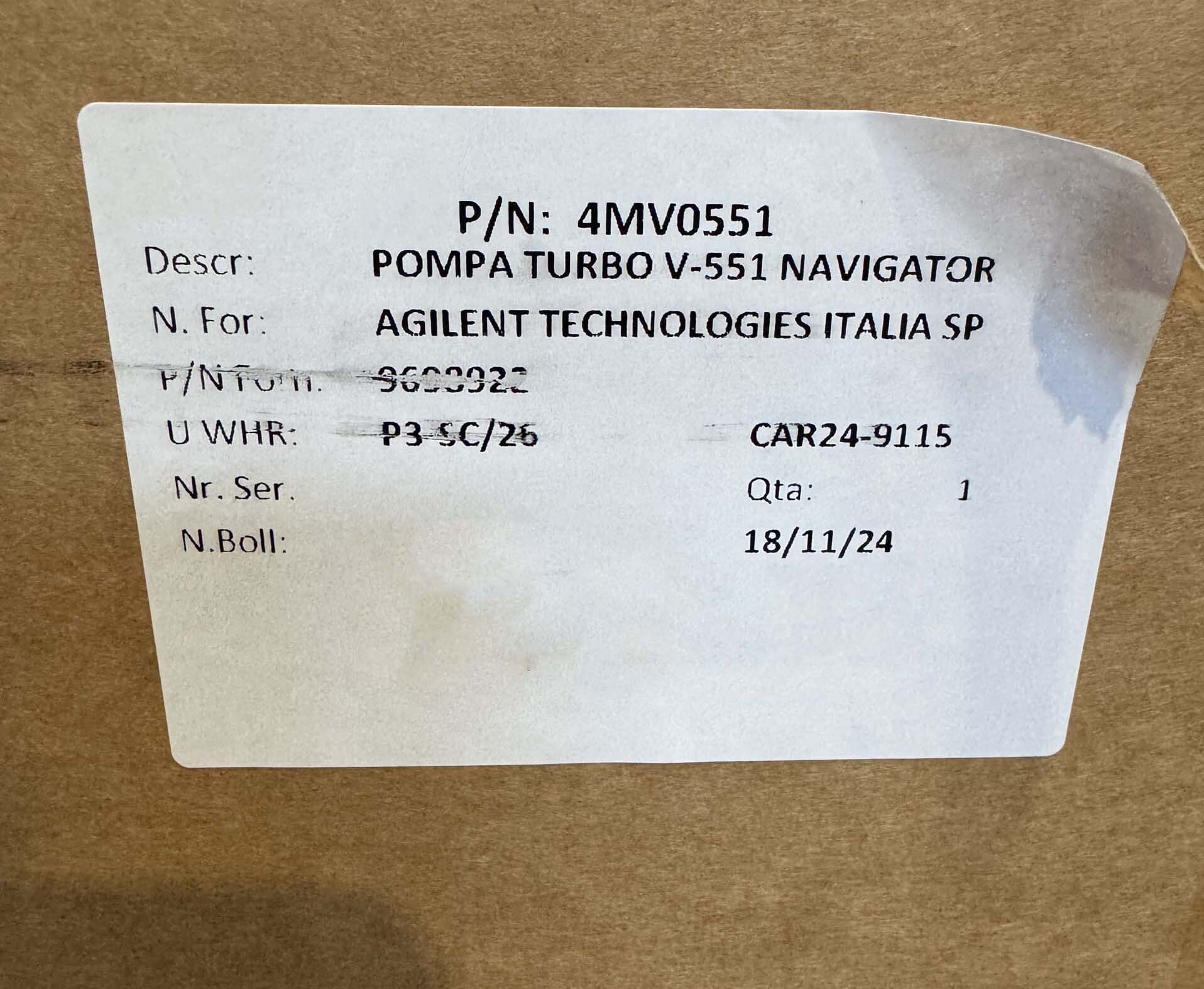 Photo Used AGILENT / HP / HEWLETT-PACKARD / KEYSIGHT / VARIAN TV 551 Navigator For Sale