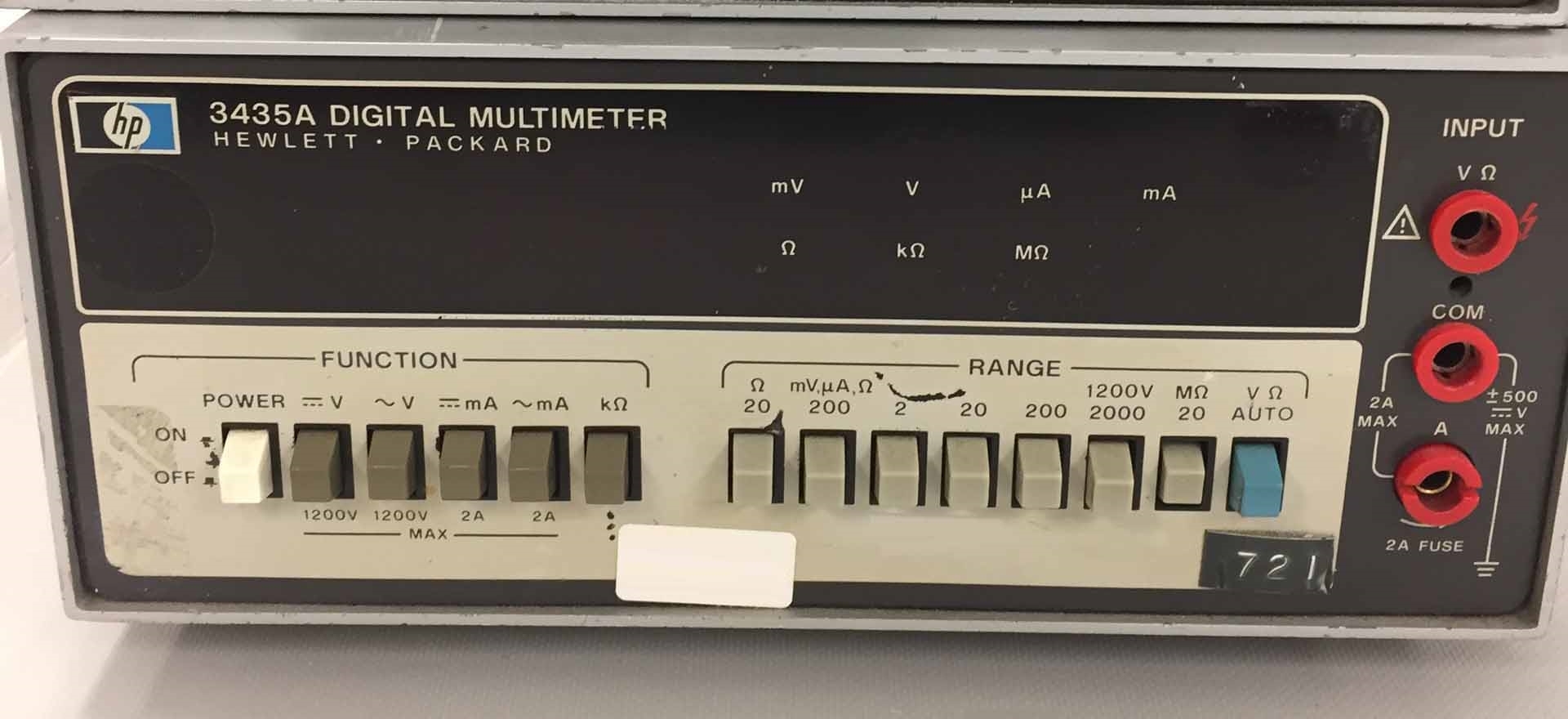 사진 사용됨 AGILENT / HP / HEWLETT-PACKARD / KEYSIGHT 3435A 판매용