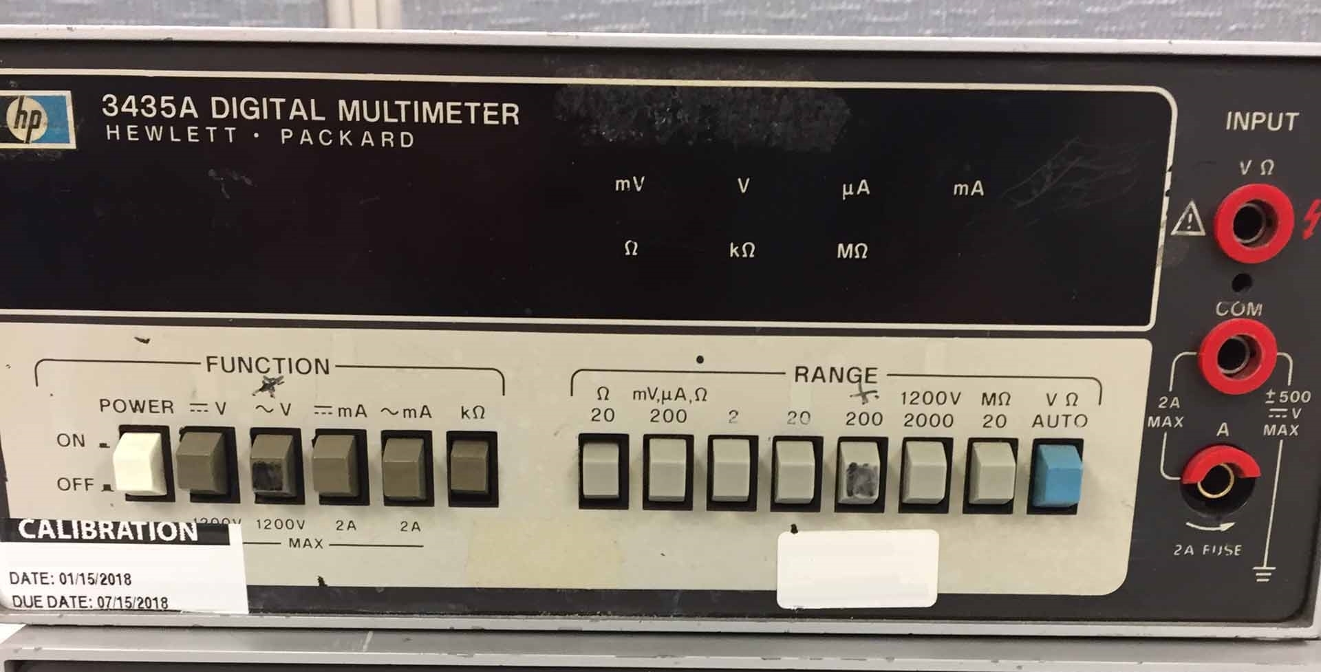 사진 사용됨 AGILENT / HP / HEWLETT-PACKARD / KEYSIGHT 3435A 판매용