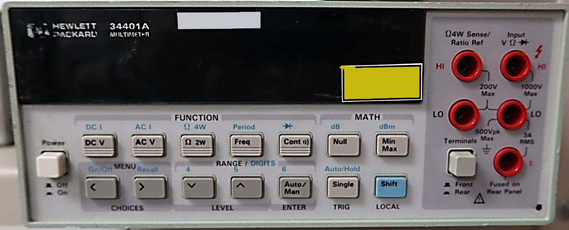 图为 已使用的 AGILENT / HP / HEWLETT-PACKARD / KEYSIGHT 34401A 待售